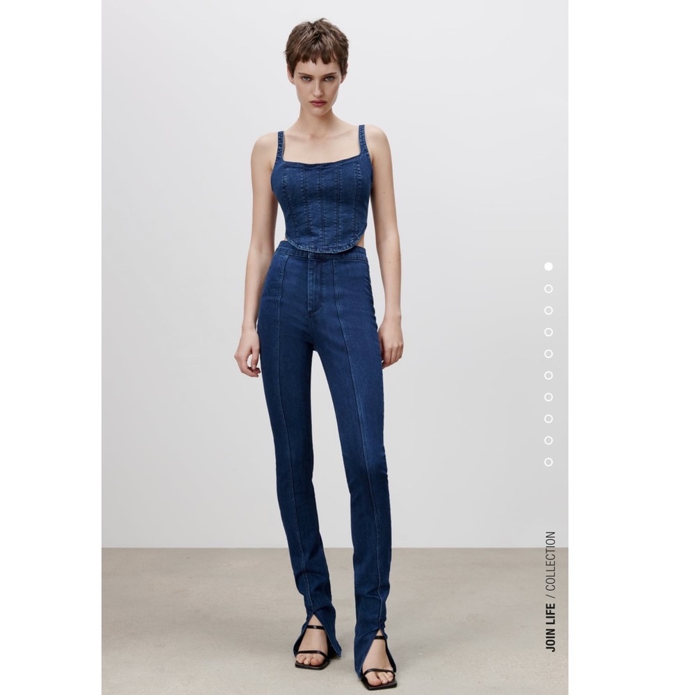 Zara Split Skinny Jeans